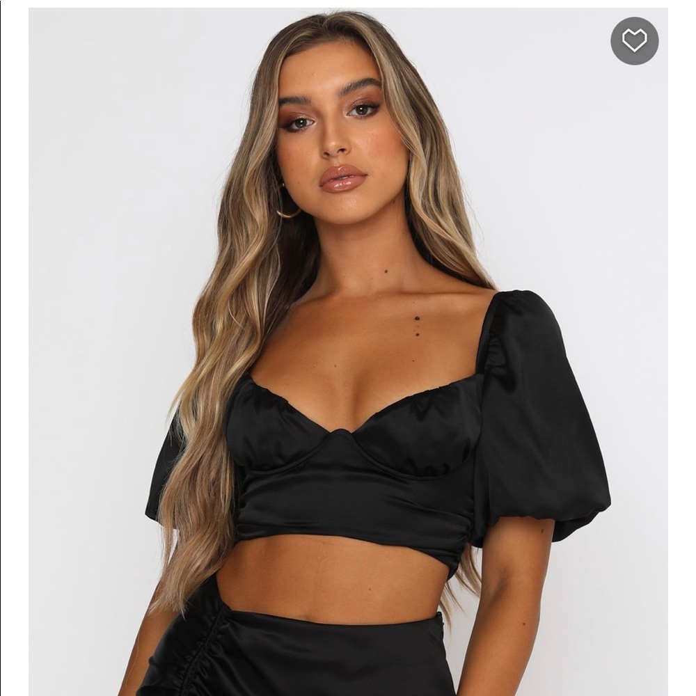 All This Love Crop- Black (M) NWT